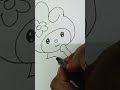 cutie 🥰 girl drawing for kids #speeddrawing #ytshorts #art #drawing #trending #viral