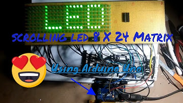How To Make  8X24 Green Led Matrix by Arduino UNO +  Shift register (74HC595N)