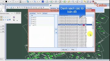 gCadas -  Tạo thửa đất cho nhiều tờ bản đồ