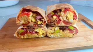 Das ist das leckerste Frühstück!  Rezept für Eier-Burrito.