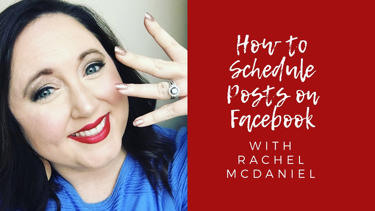 How to schedule posts on facebook youtube