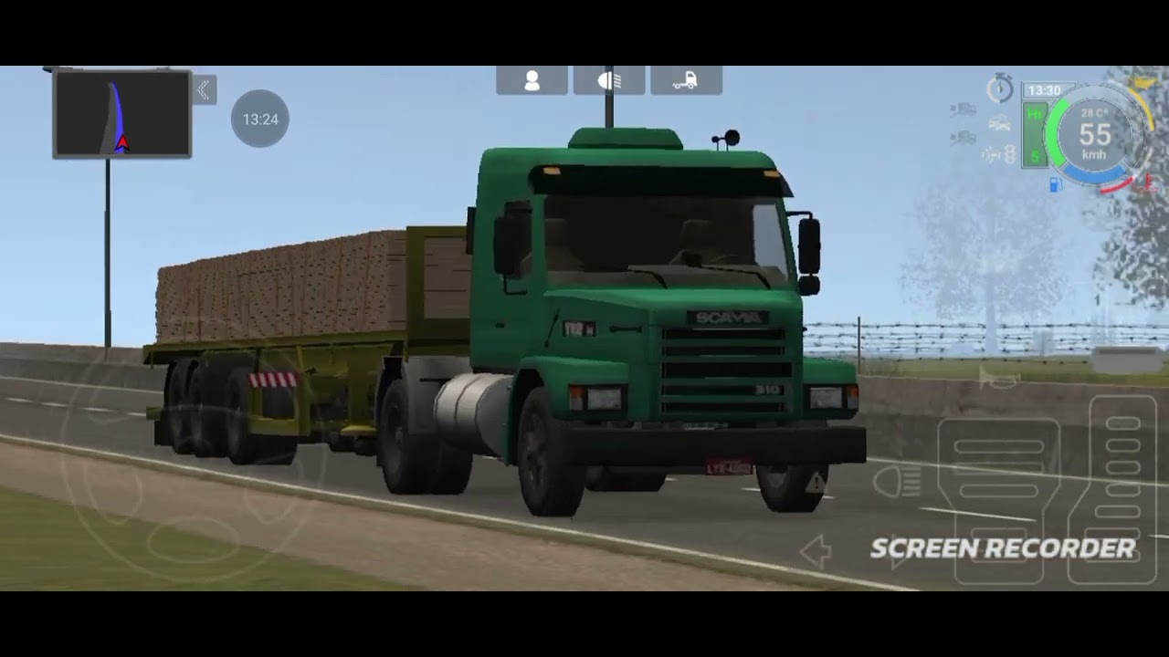 Finalmente uma Scania na minha vida e o motor está até conservado,mais um frete de prancha vamobora😁