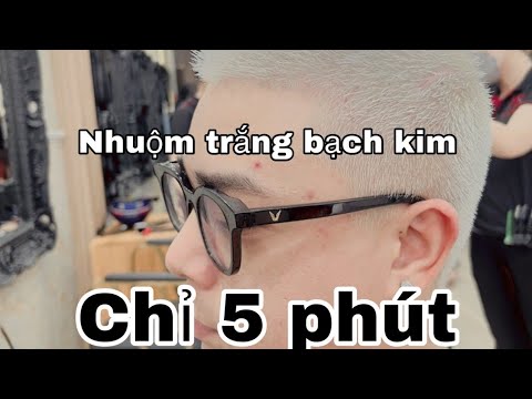 Video Tẩy nhuộm tóc màu trắng bạch kim - youtube