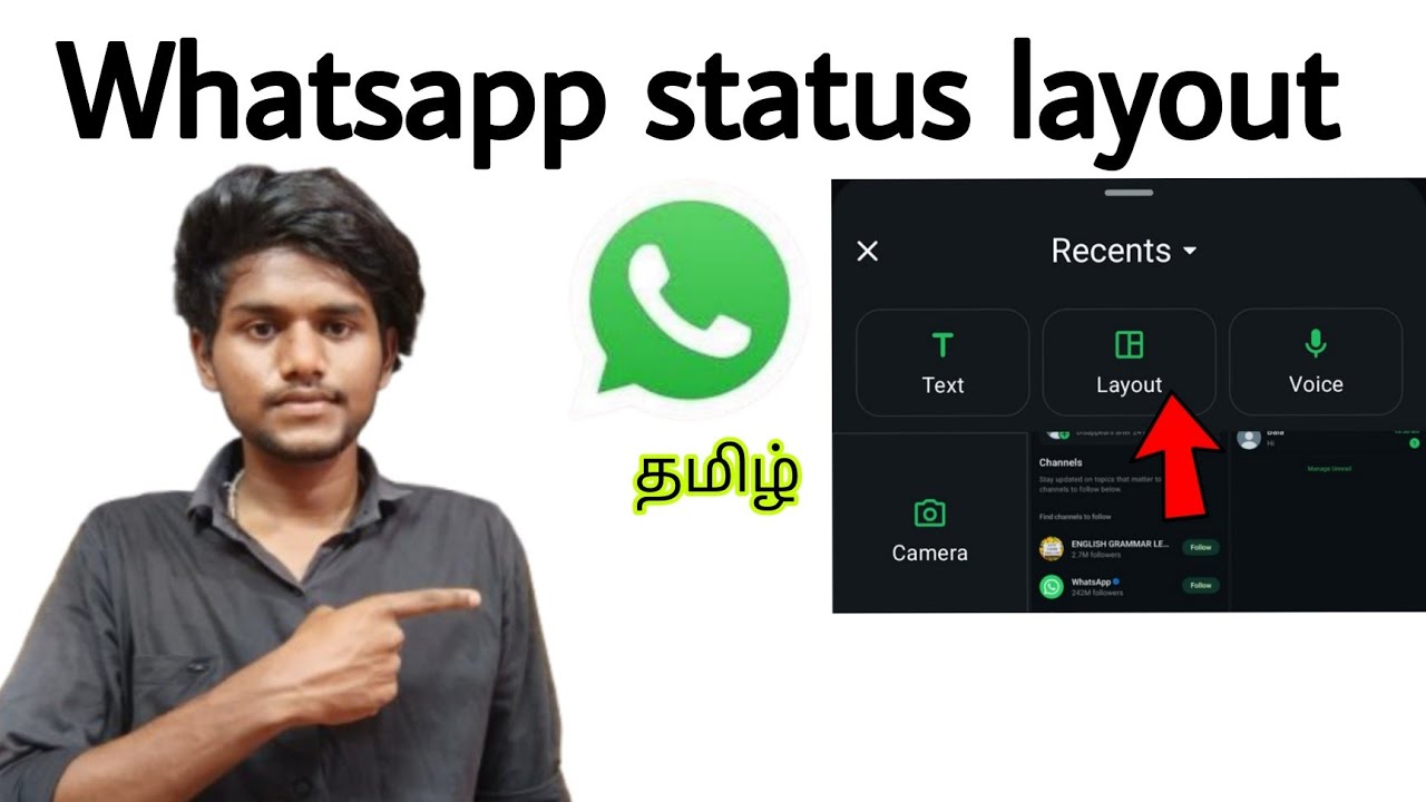 whatsapp status layout / whatsapp layout option / whatsapp status add multiple photos / tamil