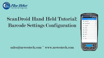 Modern Suite Tutorial Video: Barcode Settings Configuration on the ScanDroid Hand Held