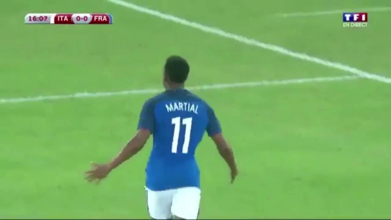 Anthony Martial Scores First Goal For France!