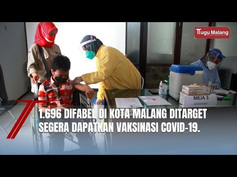 1.696 Difabel di Kota Malang Ditarget Segera Dapatkan Vaksinasi Covid-19.
