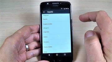 CHANGE LANGUAGE Motorola MOTO E4