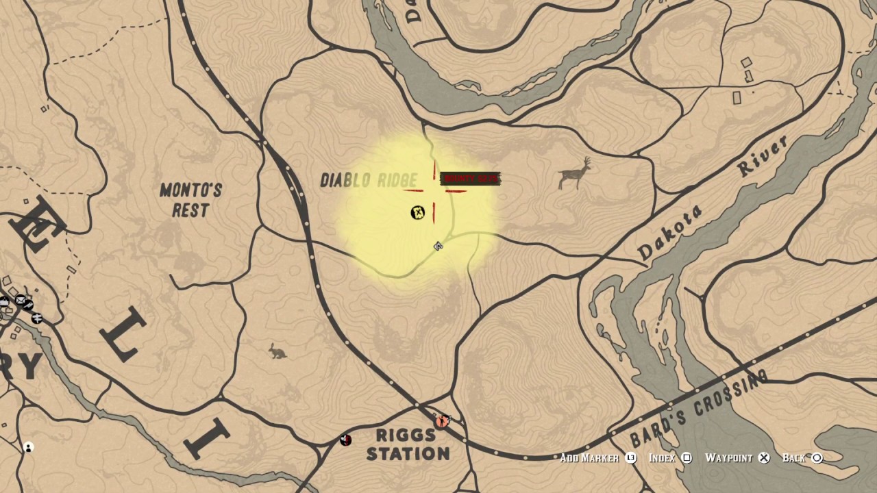 Карта сокровищ лес блэк боун rdr2 online