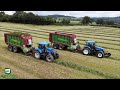 2 Forage Wagons. Red Clover Silage 2021