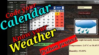 Celebrity Create Your Own Calendar & Get the World Weather using Python and API | Python GUI Projects Wealth