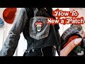 how to sew on a patch | iron-on &amp; hand sew on techniques