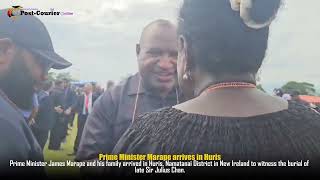 Prime Minister Marape Arrives In Huris