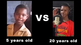 Video thumbnail of "5 years old Rushawn vs 20 years old Singing "Beautiful Day""