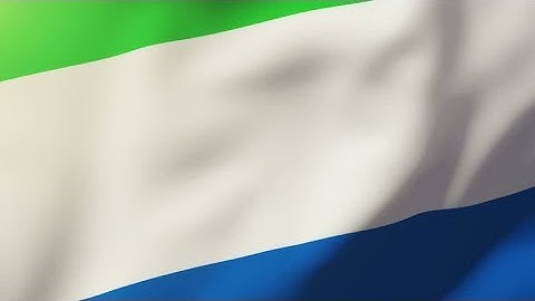 4K Sierra Leone flag waving in the wind. Looping sun rises style. Animation loop Stock video