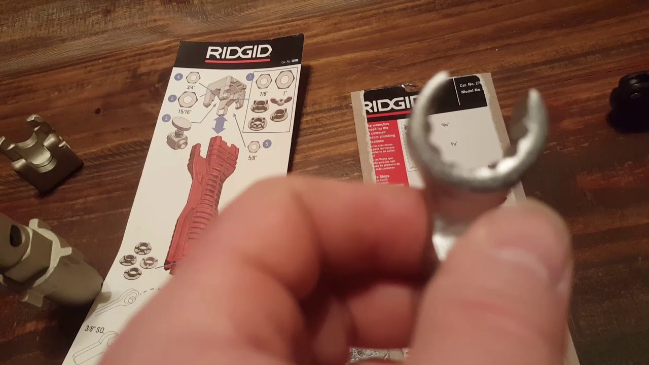 Tool review for Ridgid faucet wrenches YouTube
