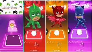 Catboy 🆚 Owlette 🆚 Gekko 🆚 Romeo | PJ Masks | Tiles Hop EDM Rush