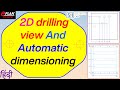 EP-14 EPLAN Pro Panel Insert 2D drilling view And Automatic dimensioning. #electrical#eplanpropanel