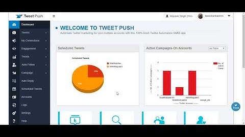 Tweetpush Logs and Settings