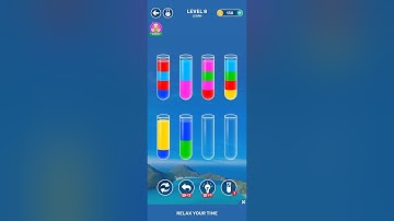 Water Sort Puzzle levels 7, 8 Solution, Color Water Sort : Puzzle Game, Kiwi Fun, playlist