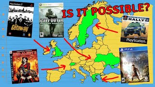 Visiting Every Country in Europe using Videogames!