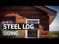 Trulog steel log siding  western cedar