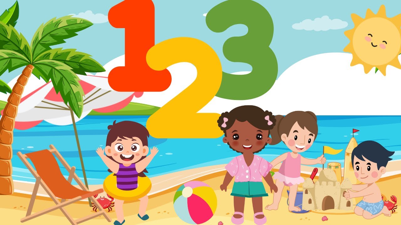 Count and Match at the Beach for Kids | Fun Learning Adventure with Beach Treasures 🌊🏖️