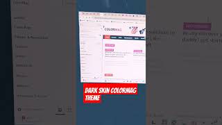 Dark Skin Colormag theme #wordpress #colormag