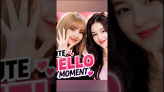 🌸 Lisa & Nancy Cute Hello Moment 🥰💖 | Sweet K-Pop Interaction #shorts