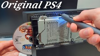 Removing Stuck Disc from PS4 Original (Broken eject button)