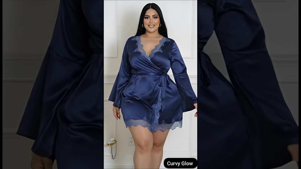 Plus Size Midnight Blue Glam Dress | Boutique Collection