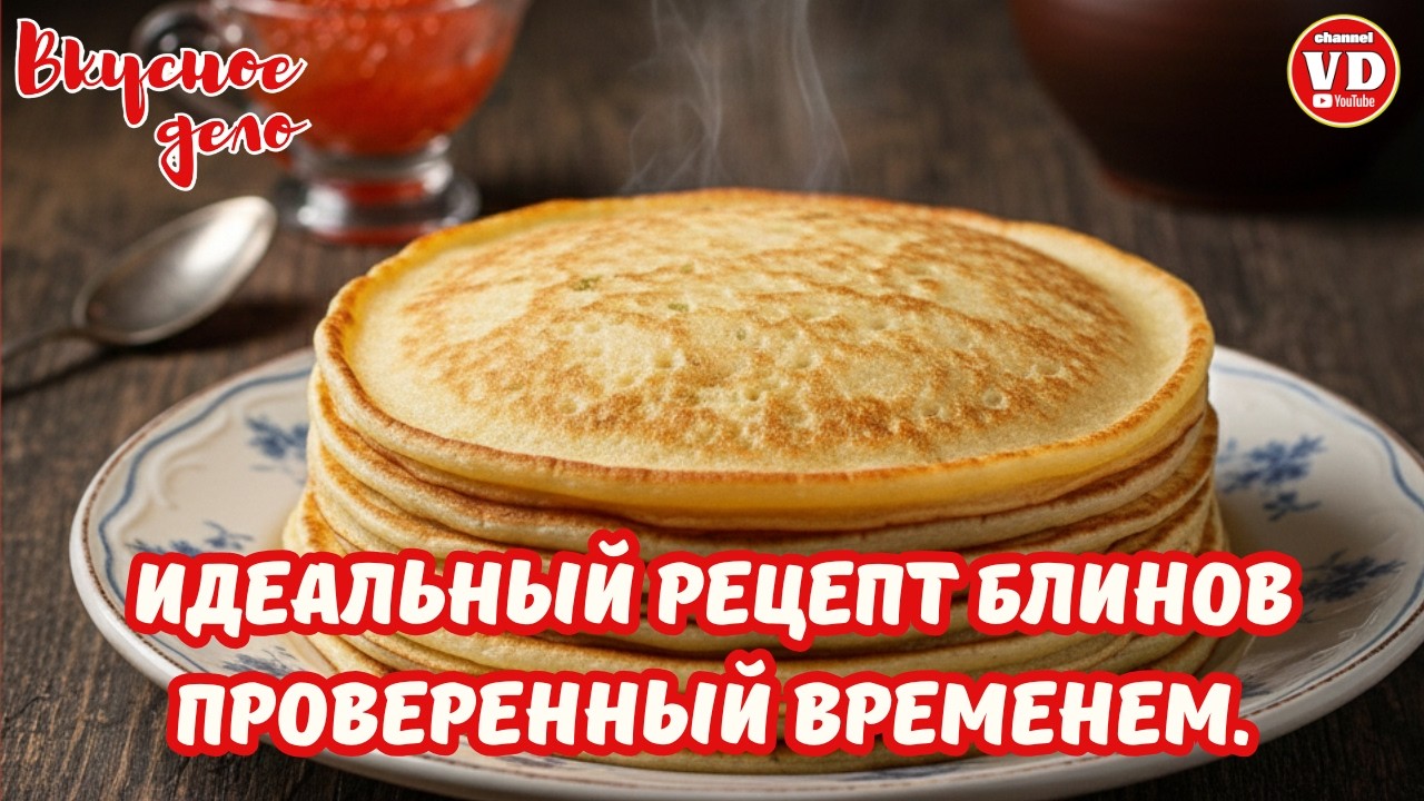 Блинчики по правилу трёх чашек | Идеальный рецепт