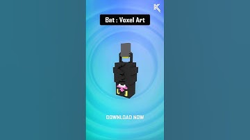 Bat voxel art , voxel art 3d model , voxel art #minecraft #sandbox #magicavoxel #3dassets #kritrim