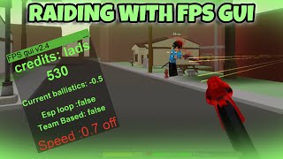 Raiding with FPS GUI | Da Hood