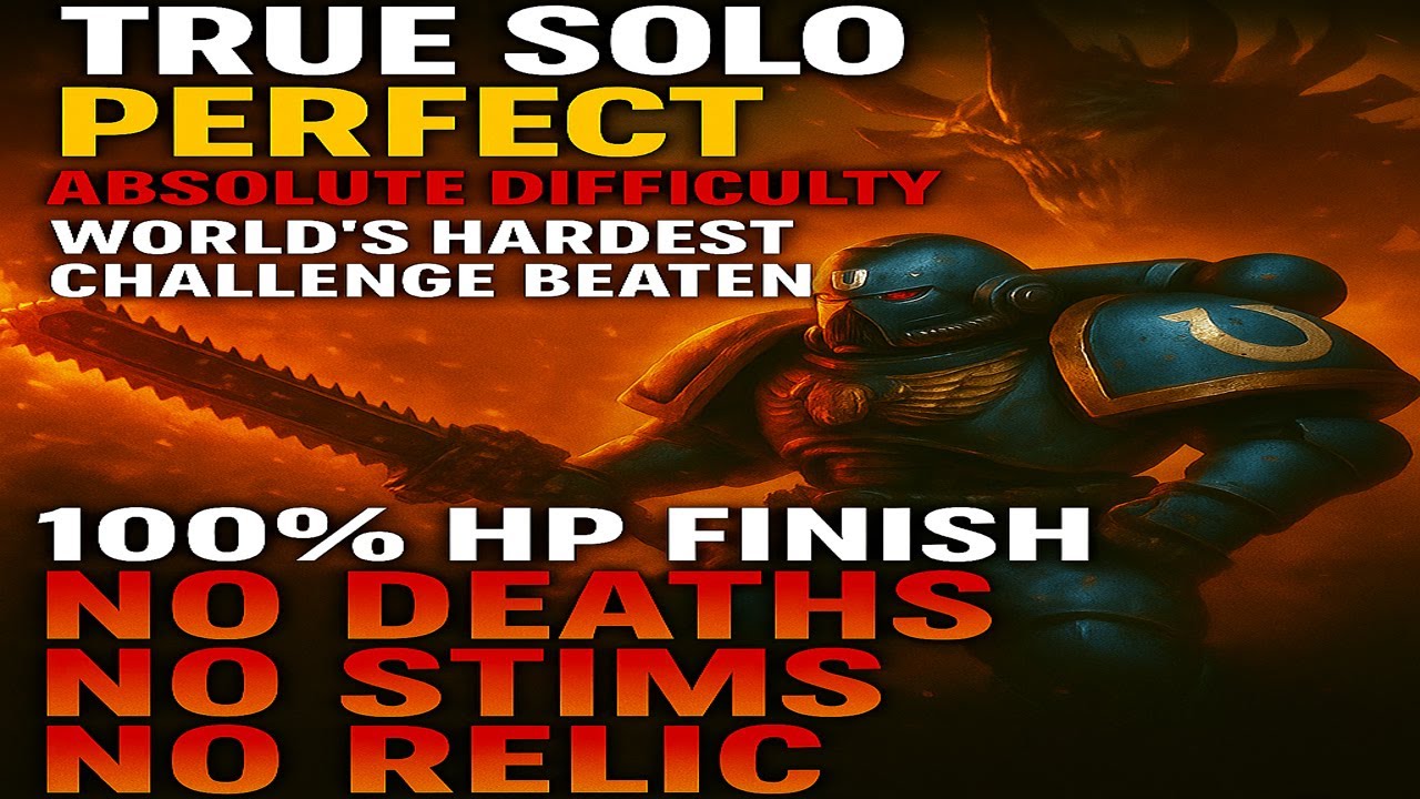True Solo Perfect & Absolute Difficulty | NO HEALTH LOST NO STIMS NO ...