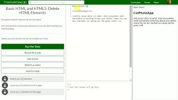 [7] Delete HTML Elements