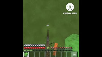 Minecraft max block height slime Block MLG.#short #game #shorts