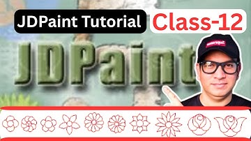 Jdpaint - How to Create Flower In one Click  (Class-12)