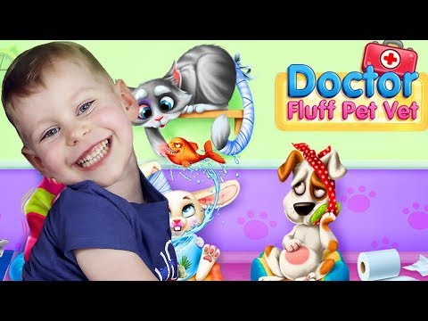 Вылечили пёсика в Doctor Fluff Pet Vet (Прохождение игры)