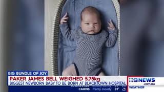 Mum gives birth to biggest baby recorded at Blacktown Hospital