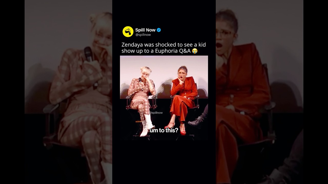 Zendaya was shocked at a Euphoria Q&A 😂