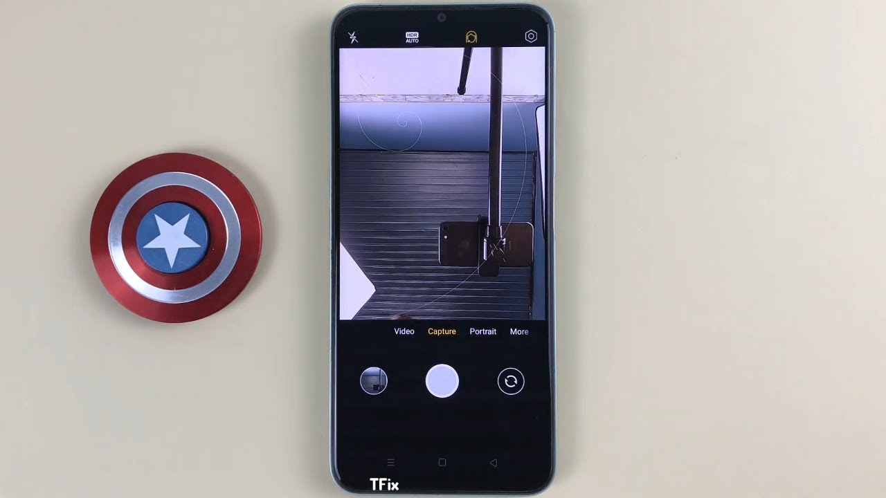 How to turn on grid, golden ratio, lines in camera on Realme C35 ...