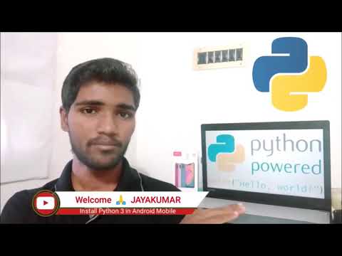 #pythontamil #jtechcode #programming  Install Python3 IDE For Android in Tamil | Python Programmin