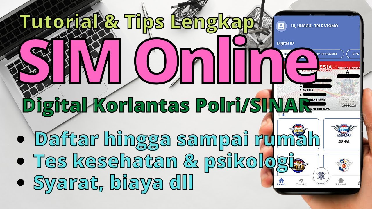 Perpanjang SIM Online Digital Korlantas Polri/Aplikasi SINAR/SIM