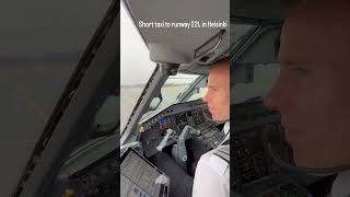 Takeoff from runway 22L at Helsinki airport 🛫👨‍✈️