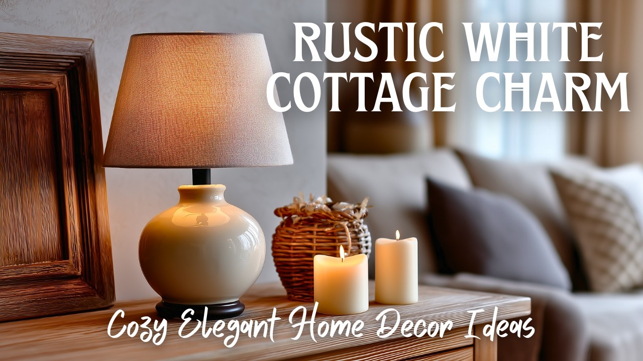 Rustic White Cottage Charm: Cozy Elegant Home Decor Ideas