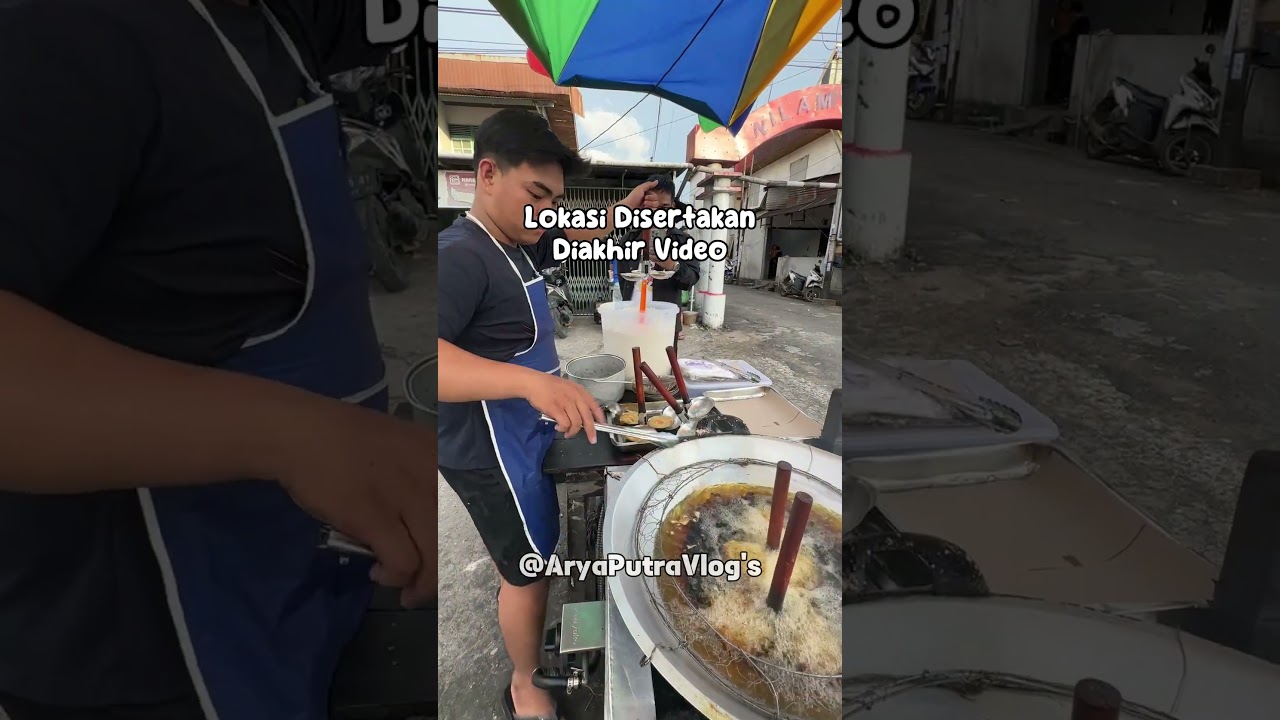 bakwan penyet Unik Laris Manis!!  #streetfood