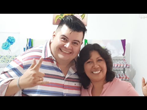 Christopher Salazar y Melissa Tejeida Visitan la Tienda de Pintando con Lydia