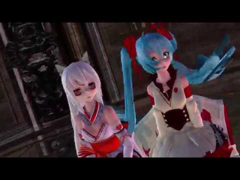【MMD】🎵🎵【ゴーゴー幽霊船】🎵🎵【TDA Amaterasu 擬人狼＆TDA miku mt fuji】