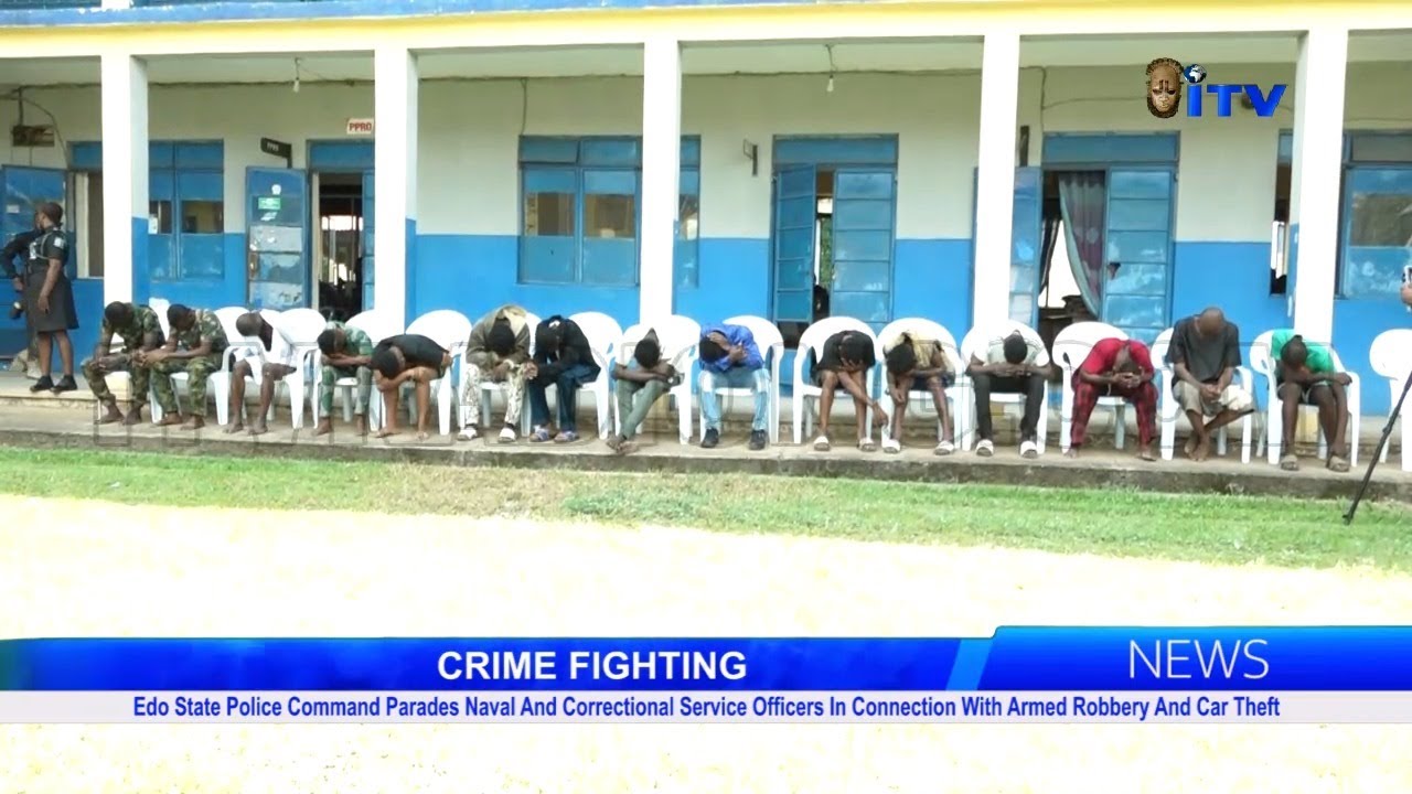 Edo Police Parade Naval & Correctional Service Officers In Connection ...